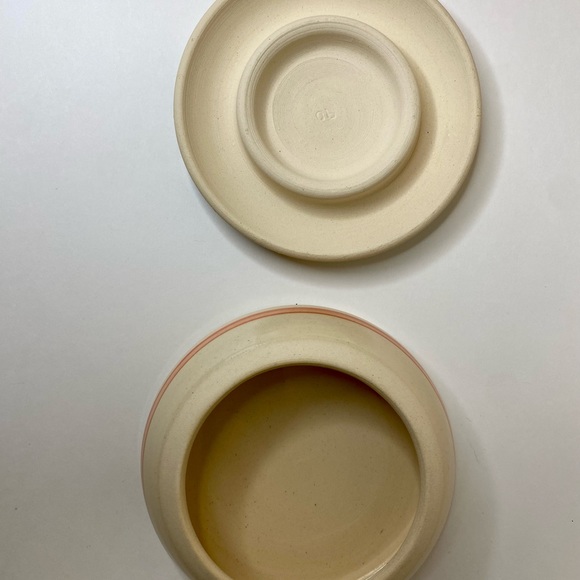 Kovack pottery bowl and trinket dish with lid Seagrove NC 3 piece signed - Picture 7 of 12